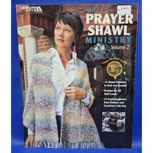 Leisure Arts Prayer Shawl Ministry Vol 2 Crochet & Knit Patterns Book